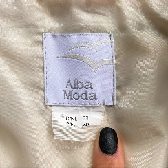 🌷 ALBA MODA WHITE MULTI STRIPE SPRING JACKET!