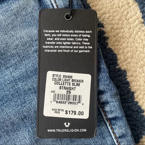 👖 TRUE RELIGION COLETTE SLIM STRAIGHT JEANS!