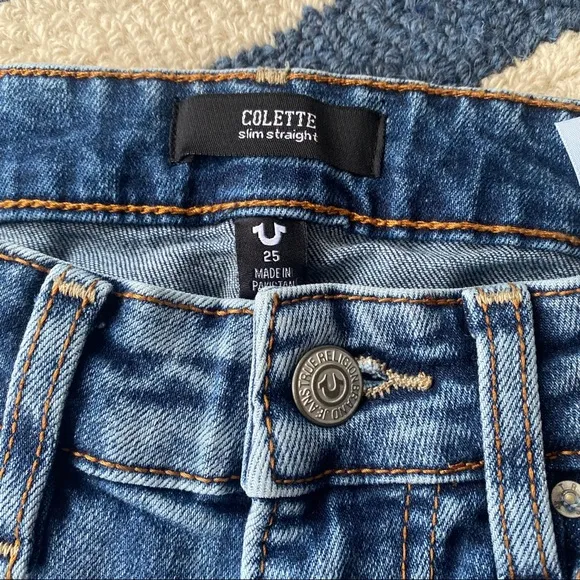👖 TRUE RELIGION COLETTE SLIM STRAIGHT JEANS!