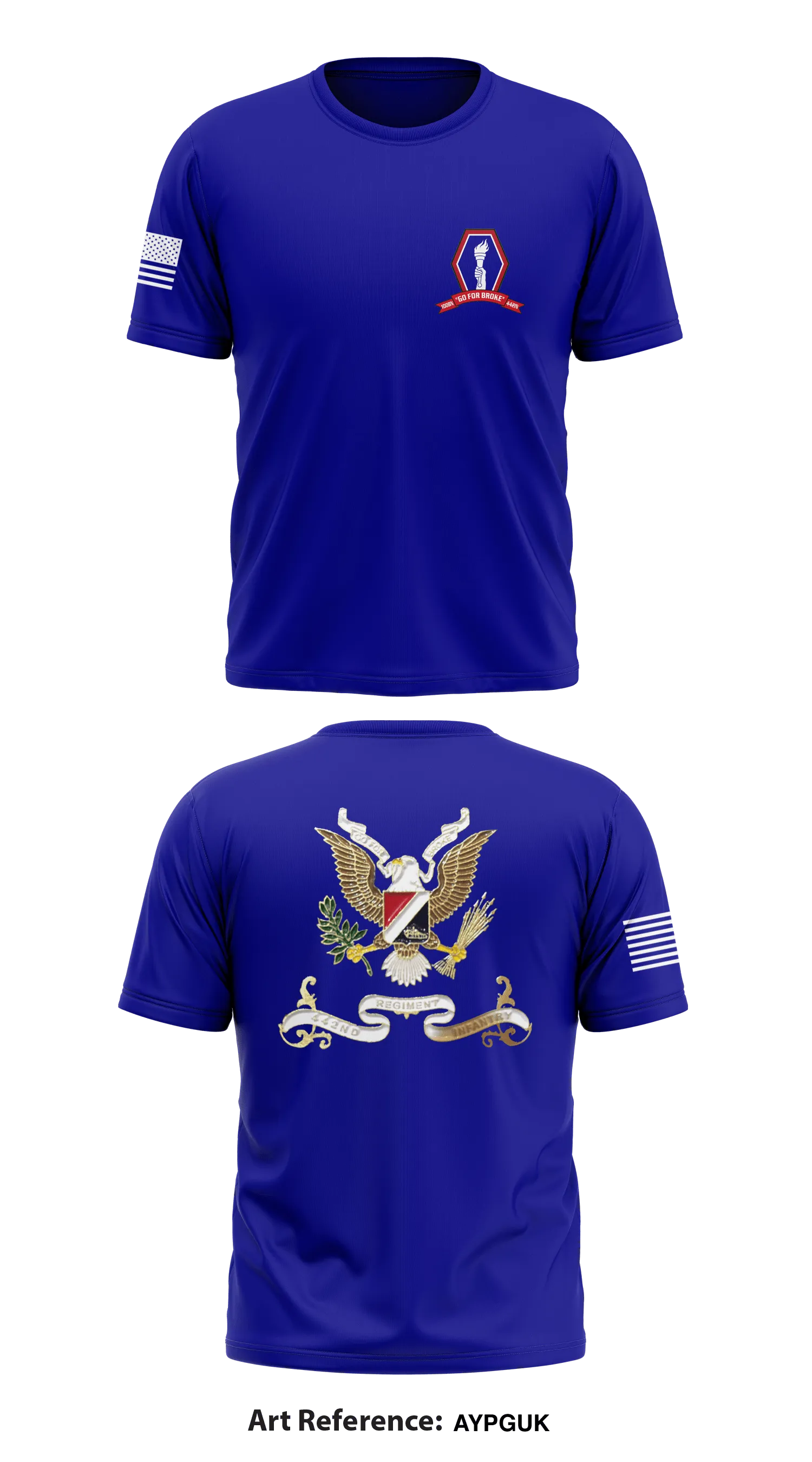 100th Battalion 442d Infantry Regiment Core Men's SS Performance Tee - AYPGUk