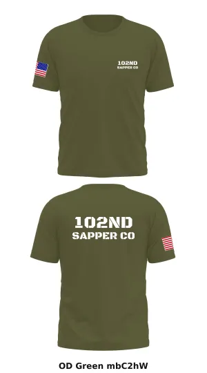 102nd Sapper Co Store 1 Core Men's SS Performance Tee - mbC2hW