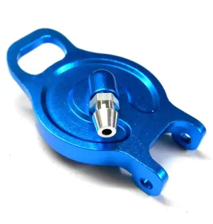 122059 Fuel Tank Cover Light Blue Alloy 1/10 Hi Speed