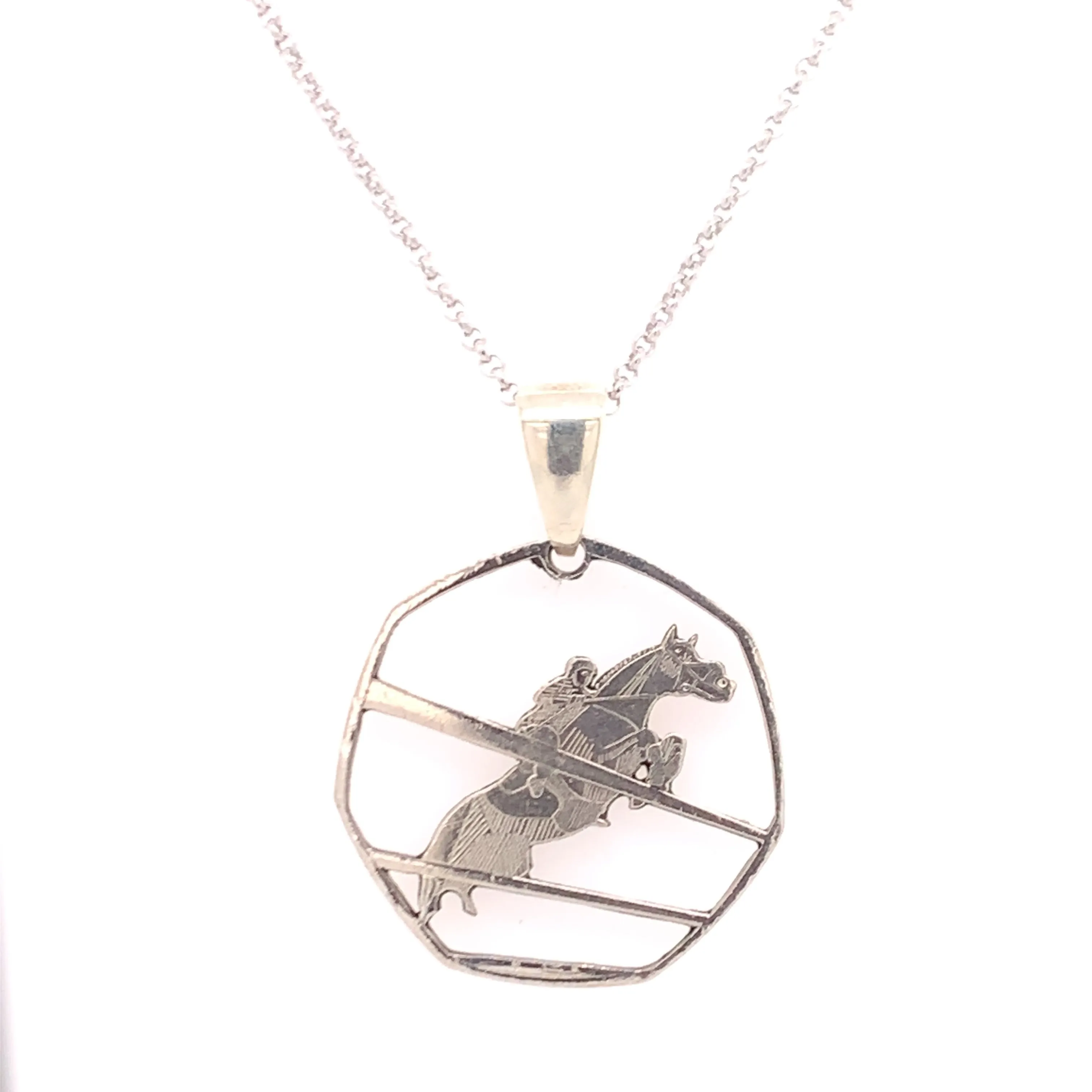 2012 Olympic Equestrian 50 Pence Coin Necklace
