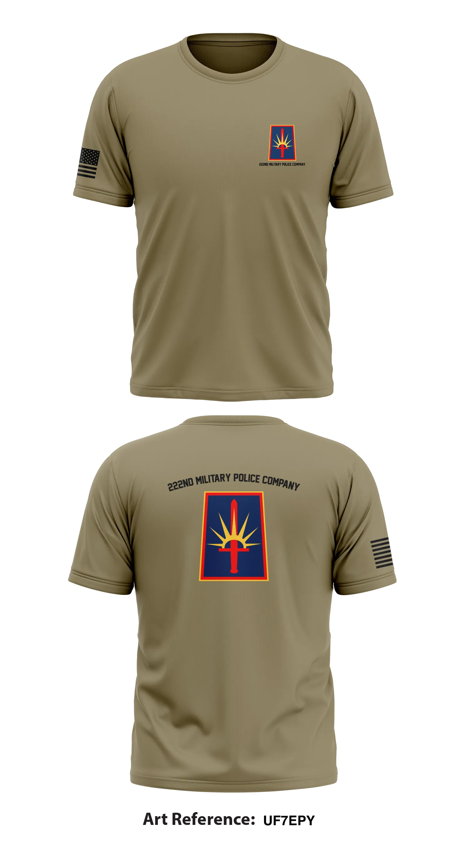 222nd Military Police Company Store 1 Core Men's SS Performance Tee - UF7EpY