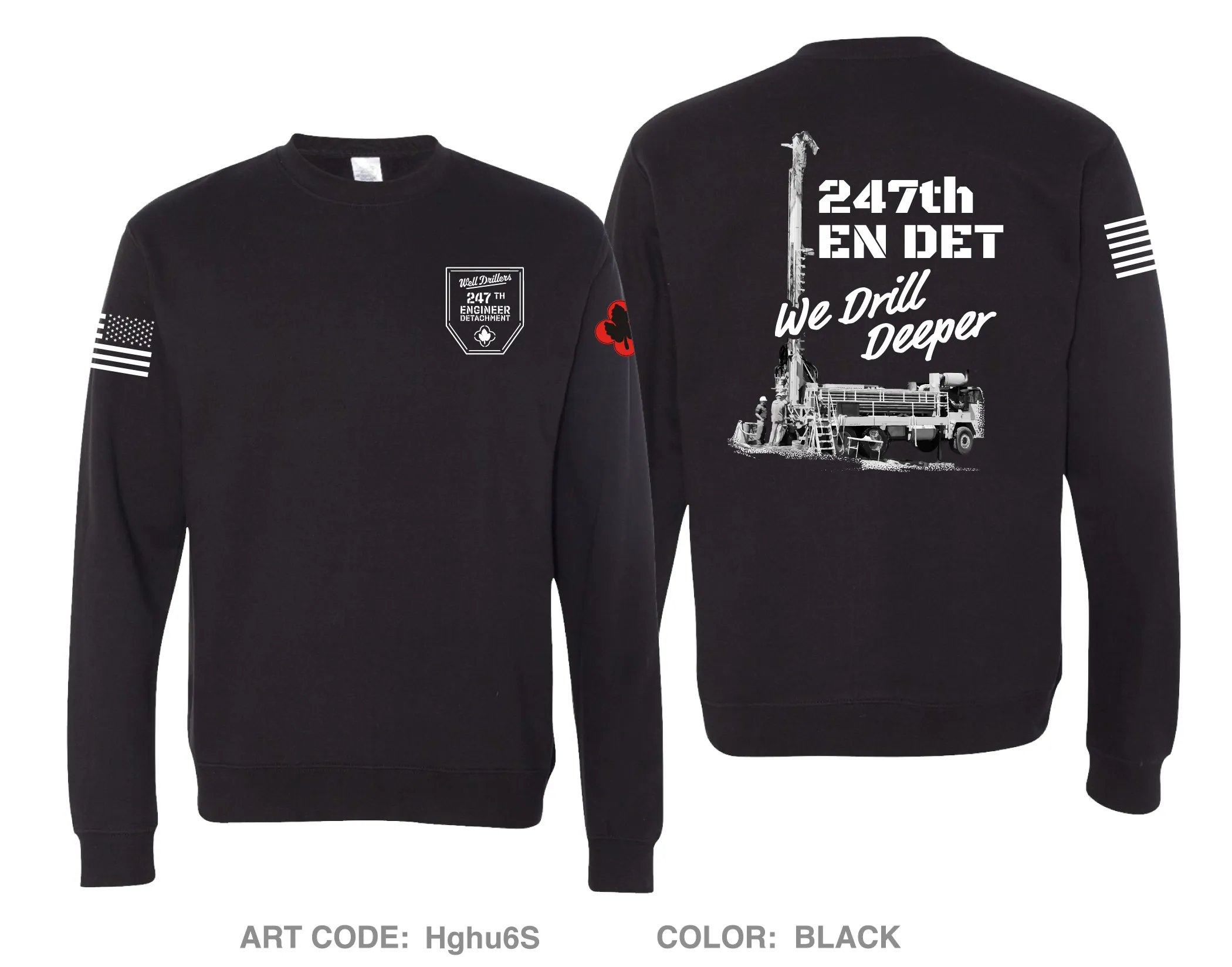 247th EN DET WD Fundraising Collection Comfort Unisex Crewneck Sweatshirt - Hghu6S