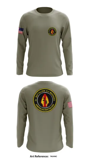 2nd battalion 8th marines  Store 1 Core Men's LS Performance Tee - 7nuhnc
