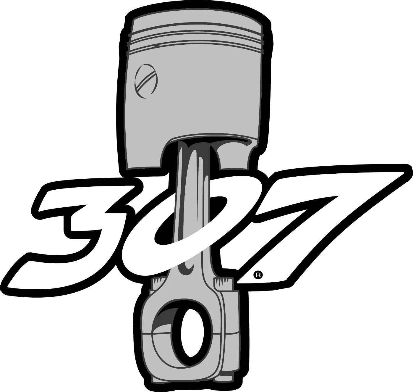 307 Piston Decal