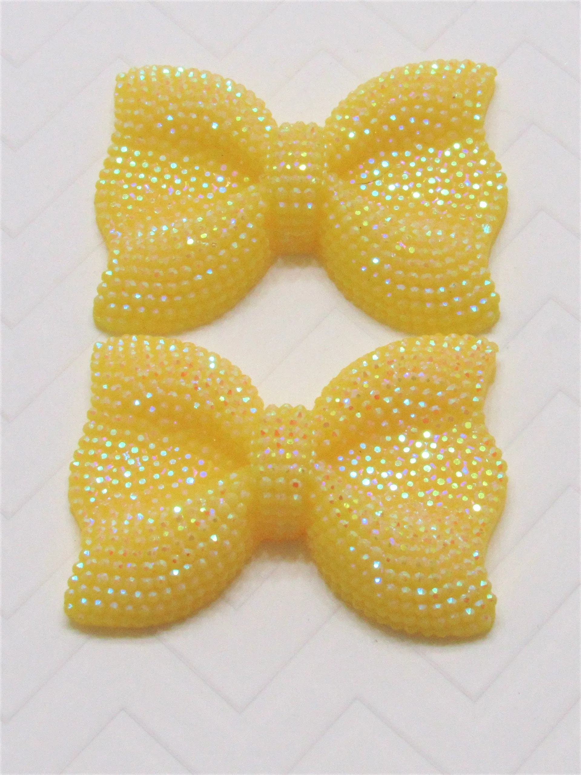 54mm Yellow Rhinestone Bubblegum Bow Bead,  1 Bow Bead .99, Sparkling Rhinestone Chunky Beads, Gumball Rhinestone Beads, Chunky Bead Supply