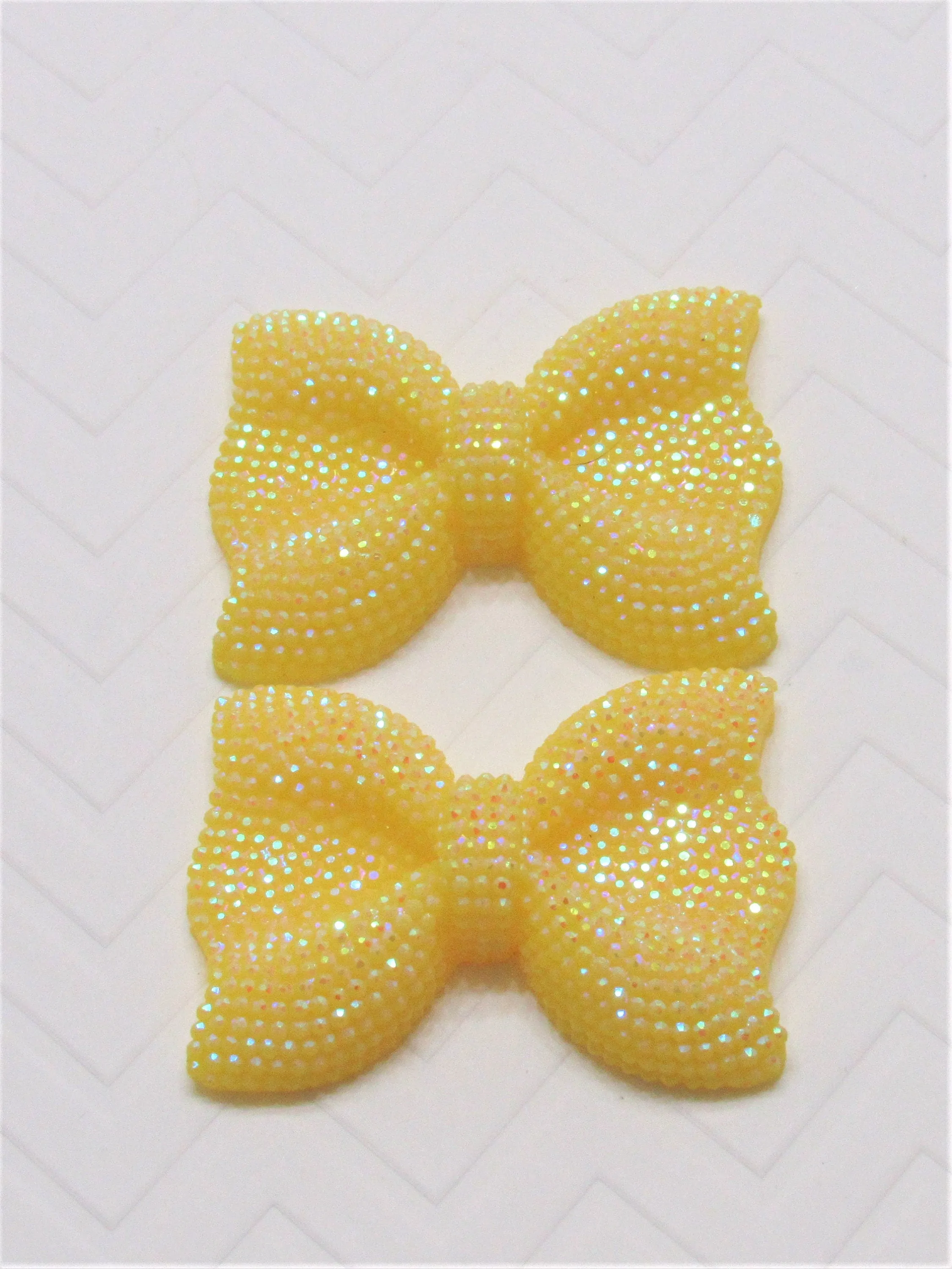 54mm Yellow Rhinestone Bubblegum Bow Bead,  1 Bow Bead .99, Sparkling Rhinestone Chunky Beads, Gumball Rhinestone Beads, Chunky Bead Supply
