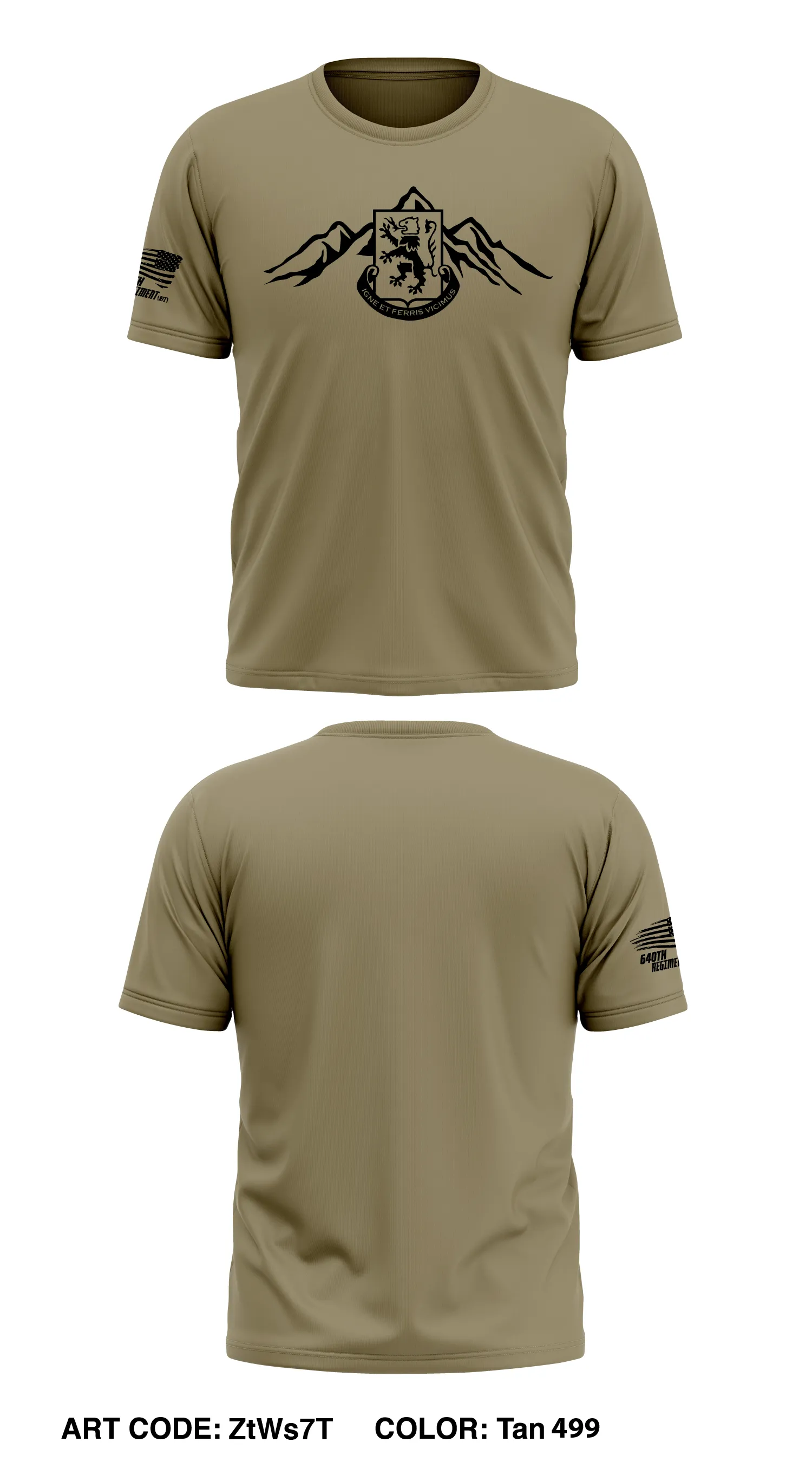 640th Regiment Store 1 Core Men's SS Performance Tee - ZtWs7T