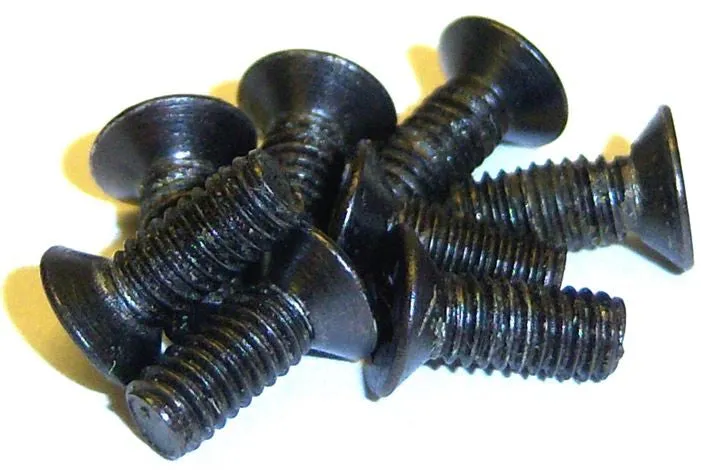 81220-12 8 x Countersunk Metric Screw 4mm x 10mm - Flat Head 4x10