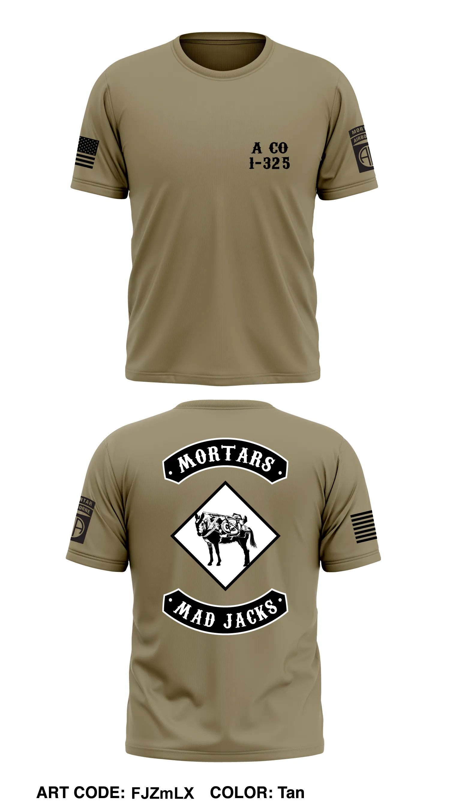 A CO. 1-325 Core Men's SS Performance Tee - FJZmLX