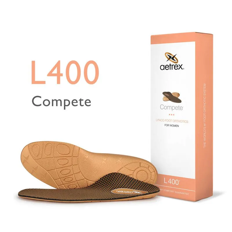 Aetrex Women's Compete Orthotics - Insoles for Medium & High Arches