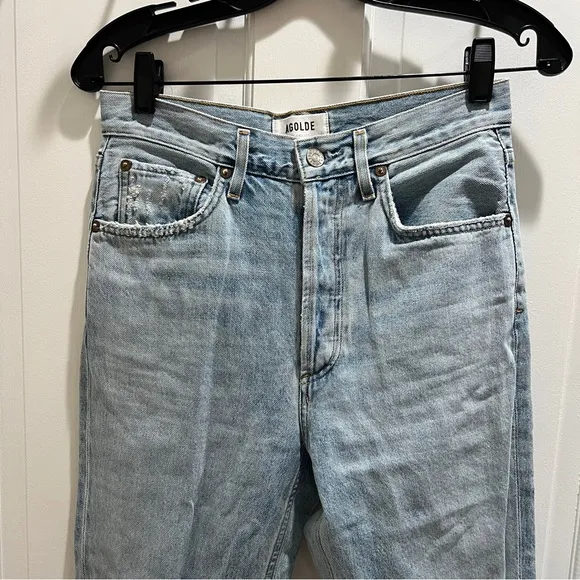 AGOLDE Riley High Rise Straight Crop Jean