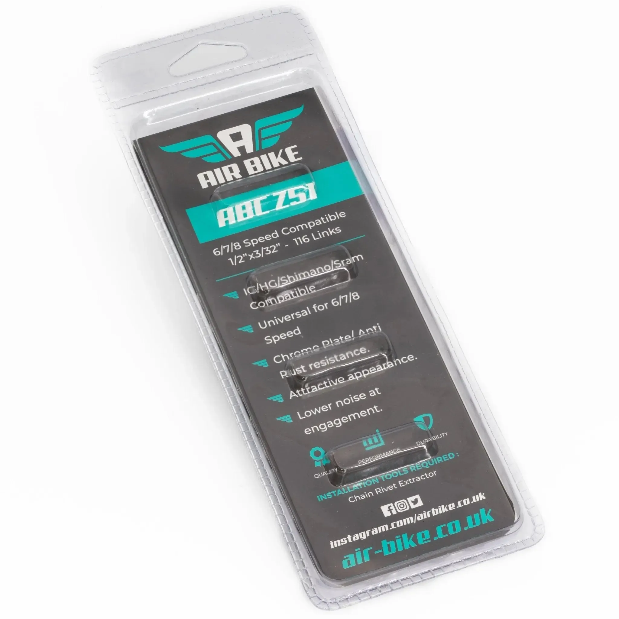 Air Bike MTB 6/7/8 Speed Chain ZG51 Chain 116L