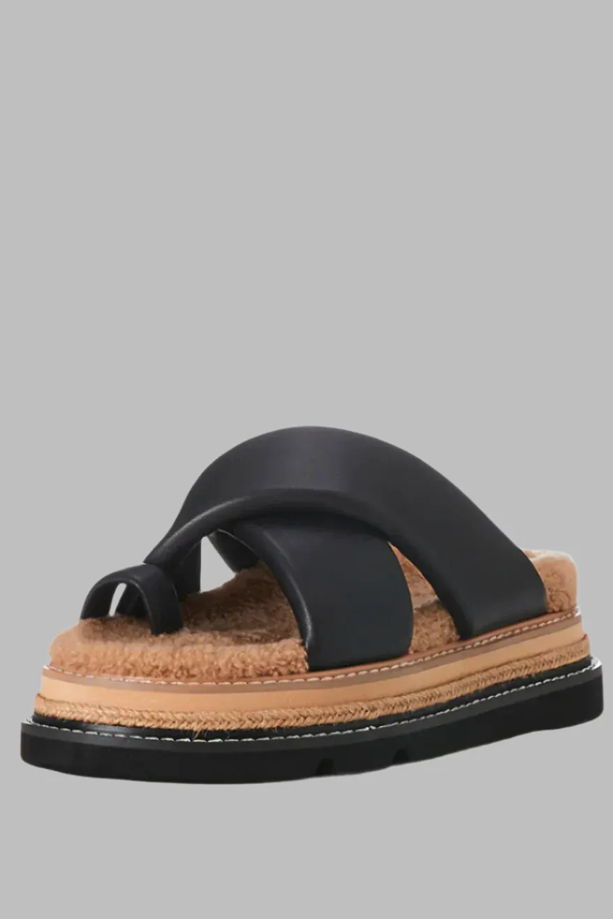 ALIAS MAE VENGA  - BLACK LEATHER/SHEARLING