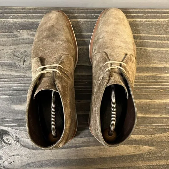 Allen Edmonds Mens Size 10.5 Brooklyn Light Suede Chukka Boots Shoes Sneakers
