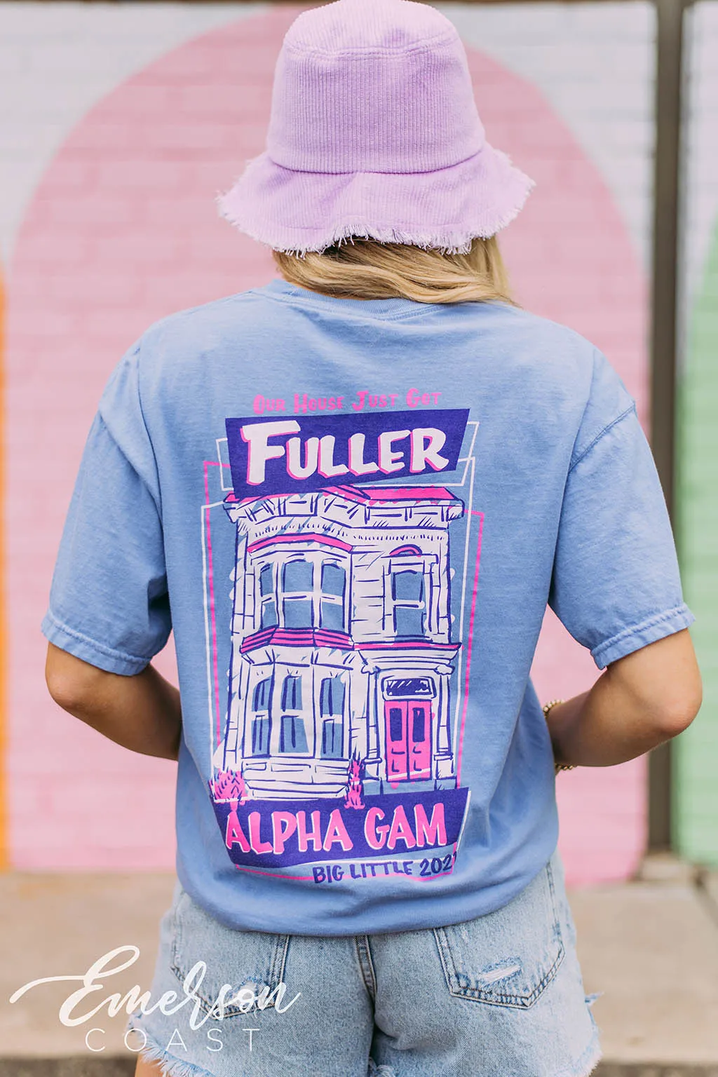 Alpha Chi Omega House Big Little Reveal Tee