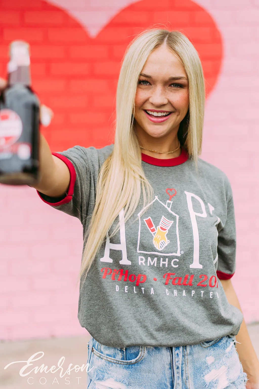 Alpha Delta Pi RMHC Pi-Hop Ringer Tee