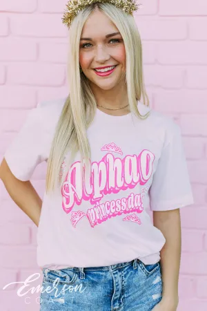 Alpha O Princess Day Pink Tshirt