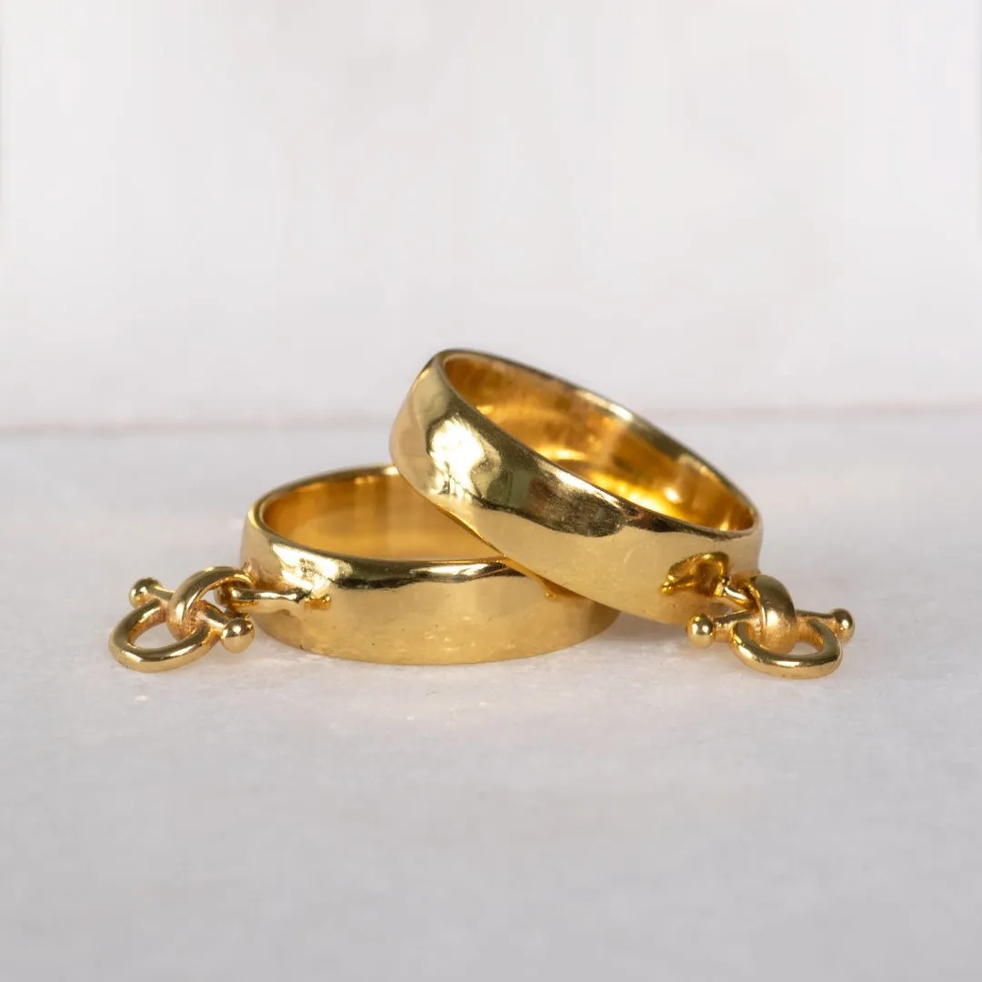 Ariston Horse Bit Bracelet in 14K Gold on Brass Equestrian Bracelet