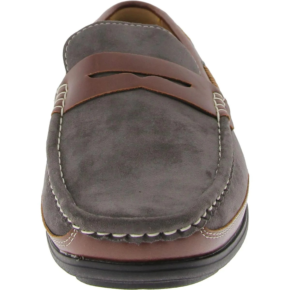 Aston Marc Mens Faux Leather Flat Loafers
