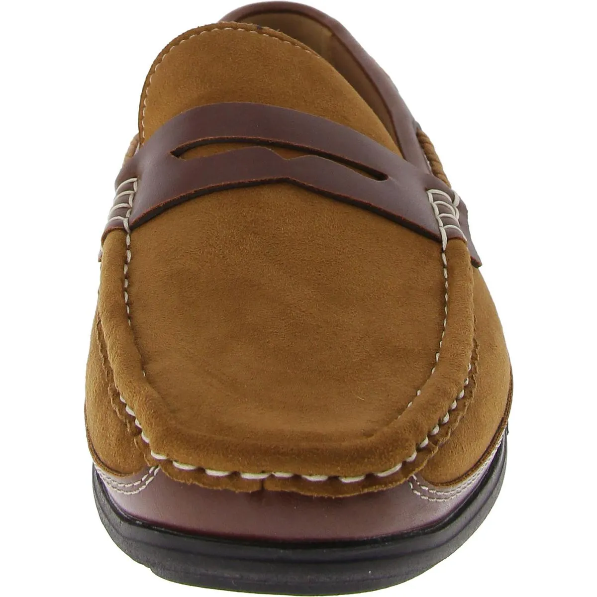 Aston Marc Mens Faux Leather Flat Loafers
