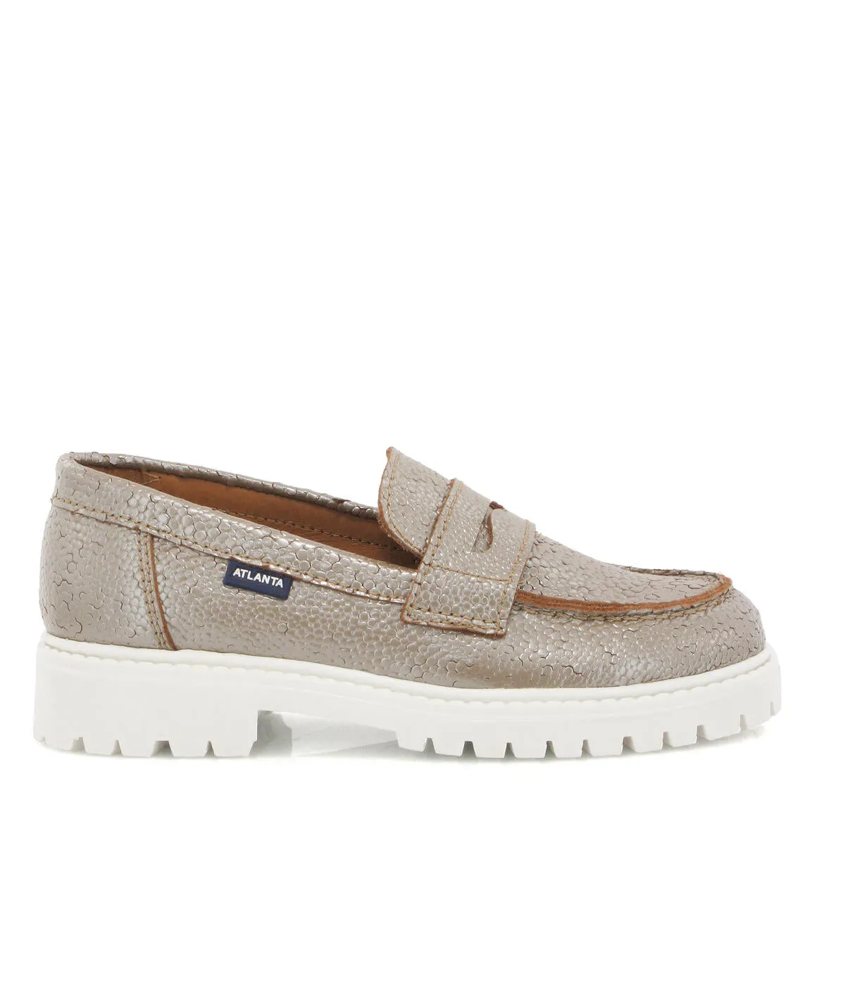 Aurea com Travessão - pele stingray taupe