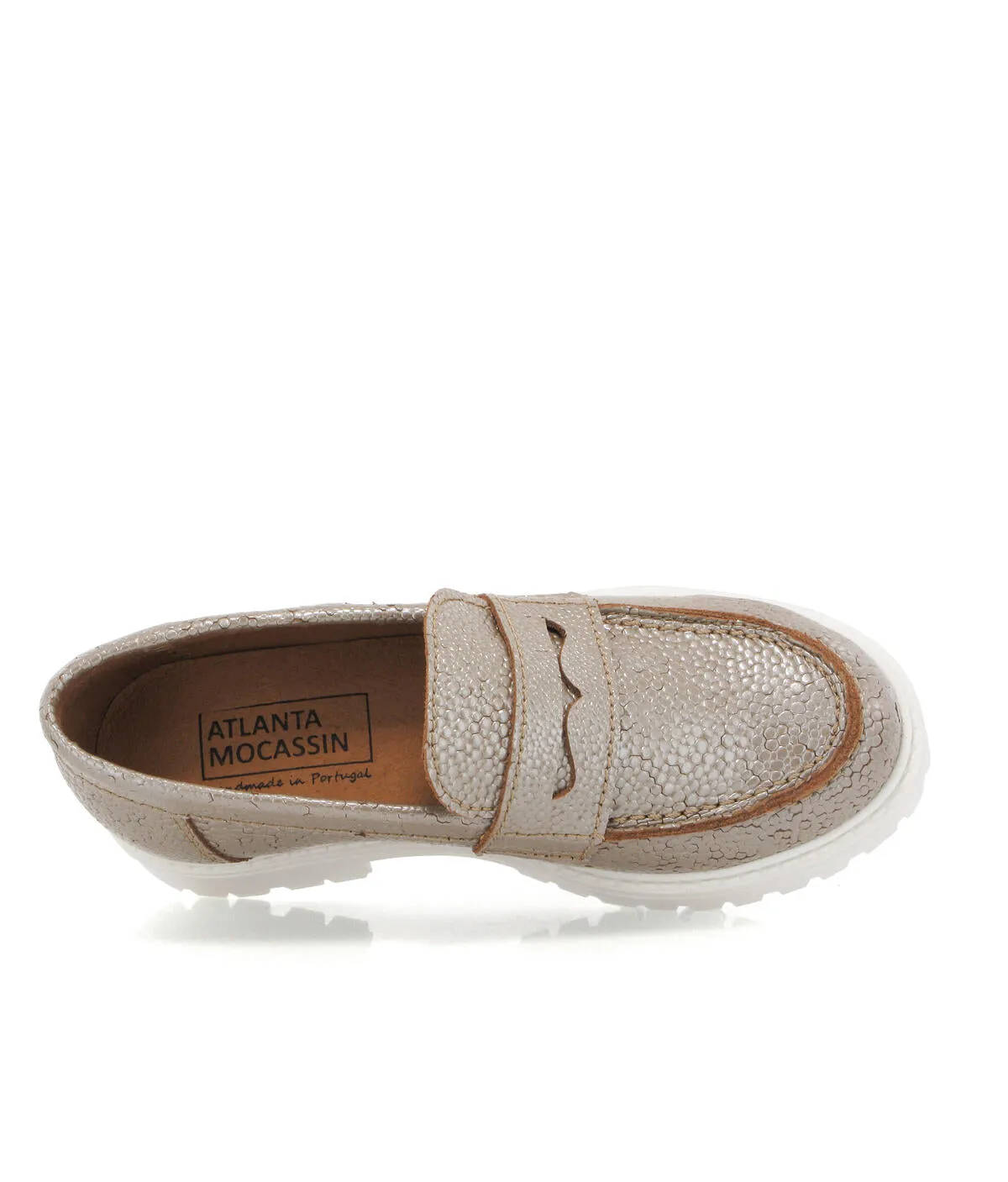 Aurea com Travessão - pele stingray taupe