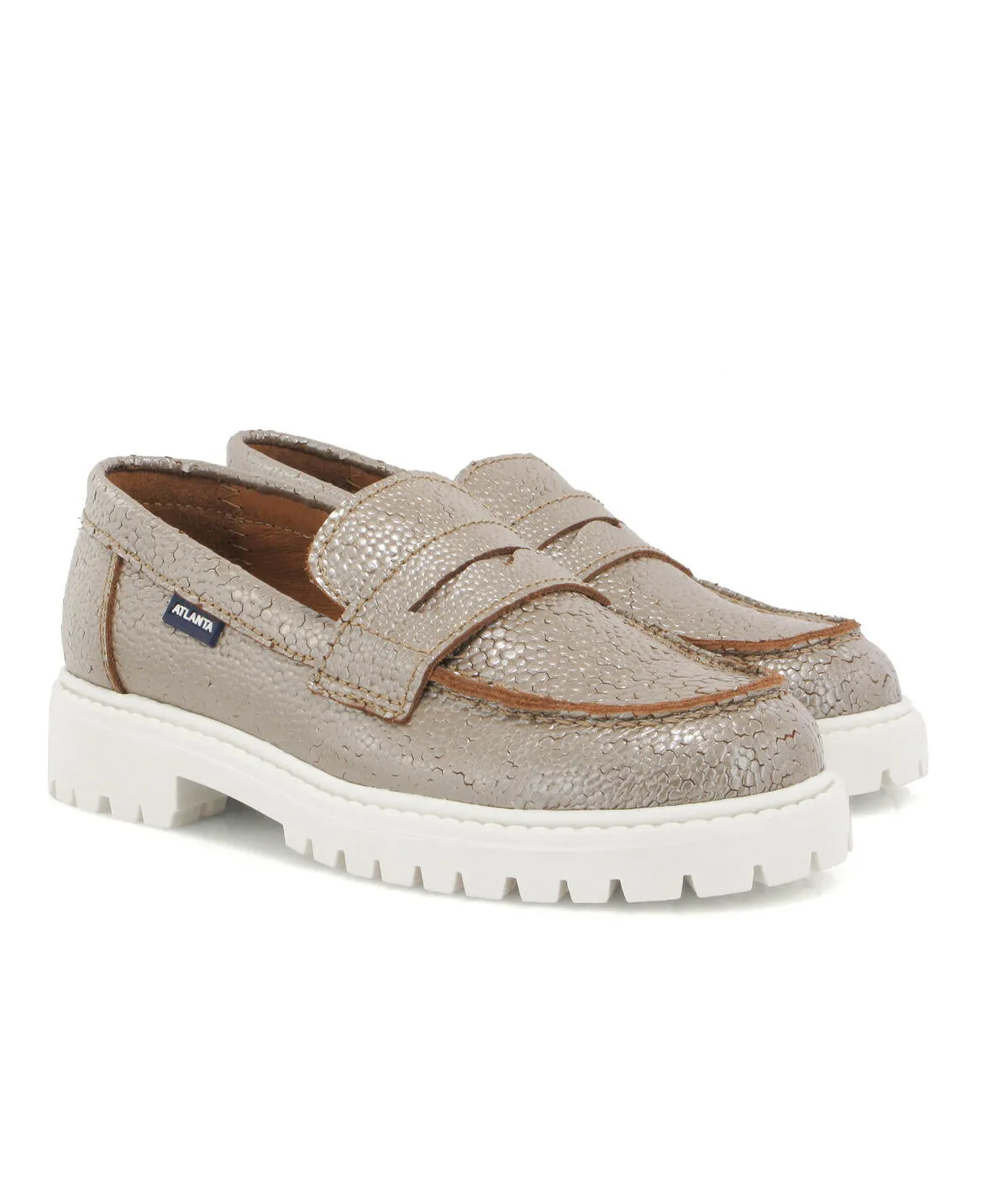 Aurea com Travessão - pele stingray taupe