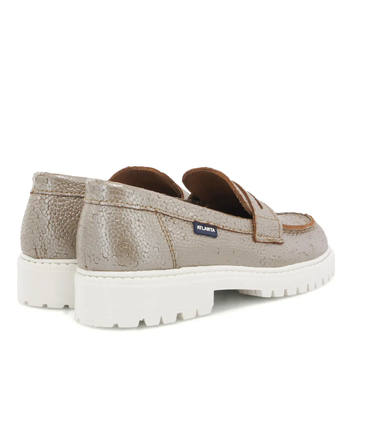 Aurea com Travessão - pele stingray taupe