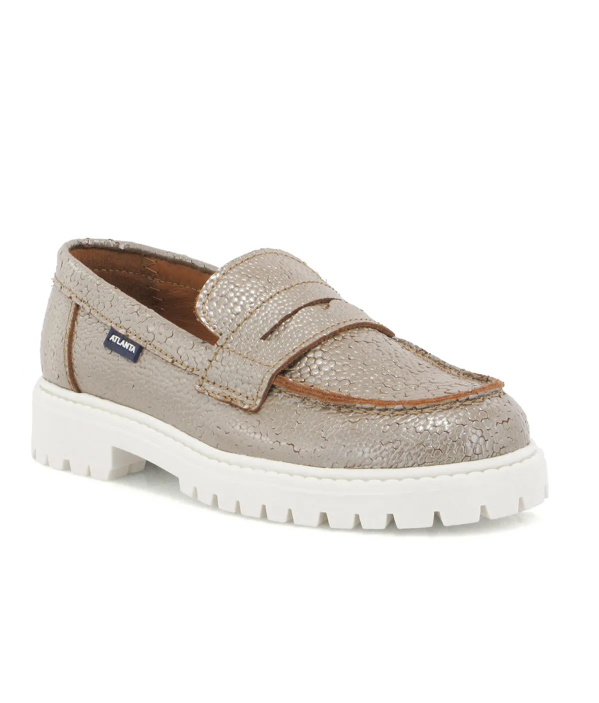 Aurea com Travessão - pele stingray taupe