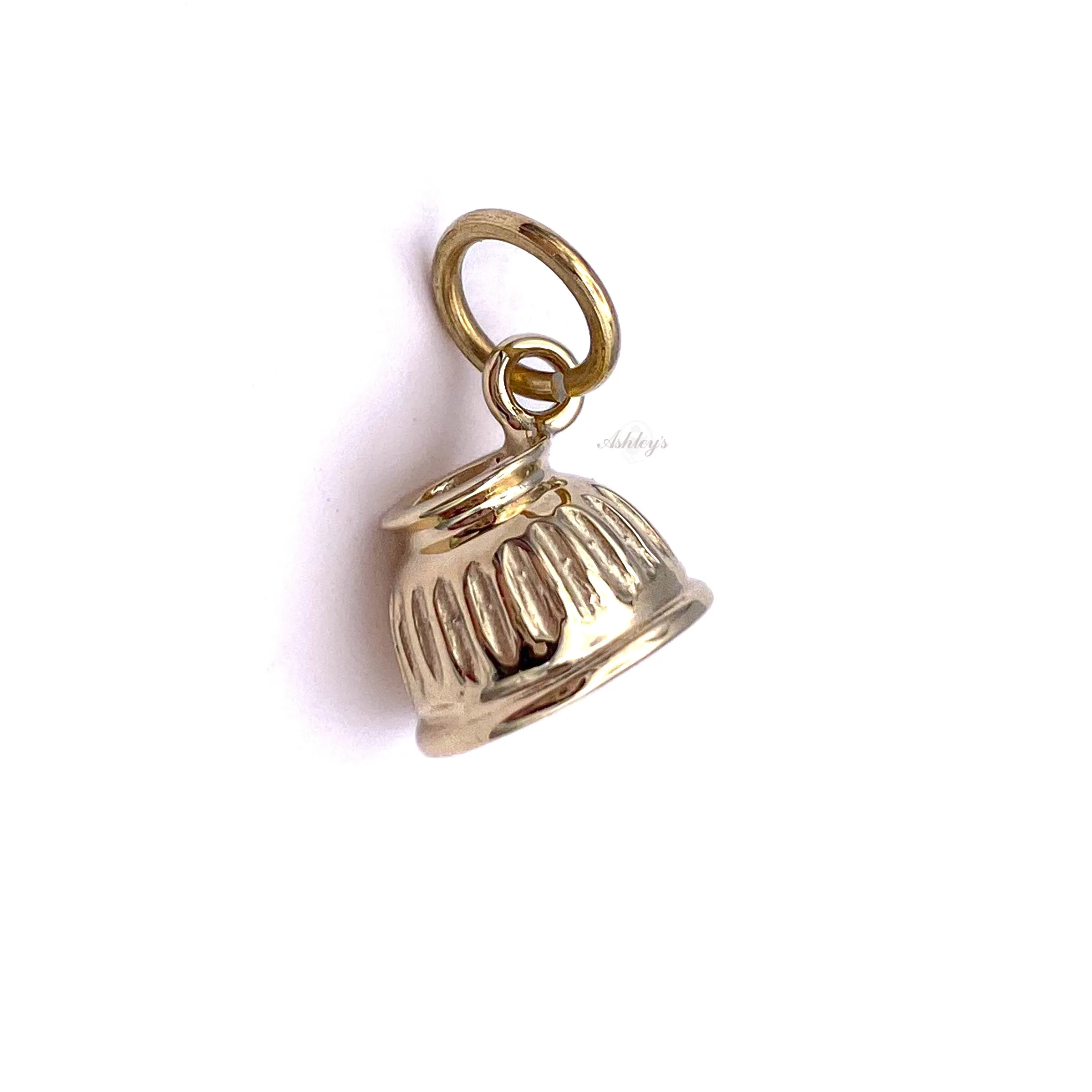 Bell Boot Charm, 14k gold