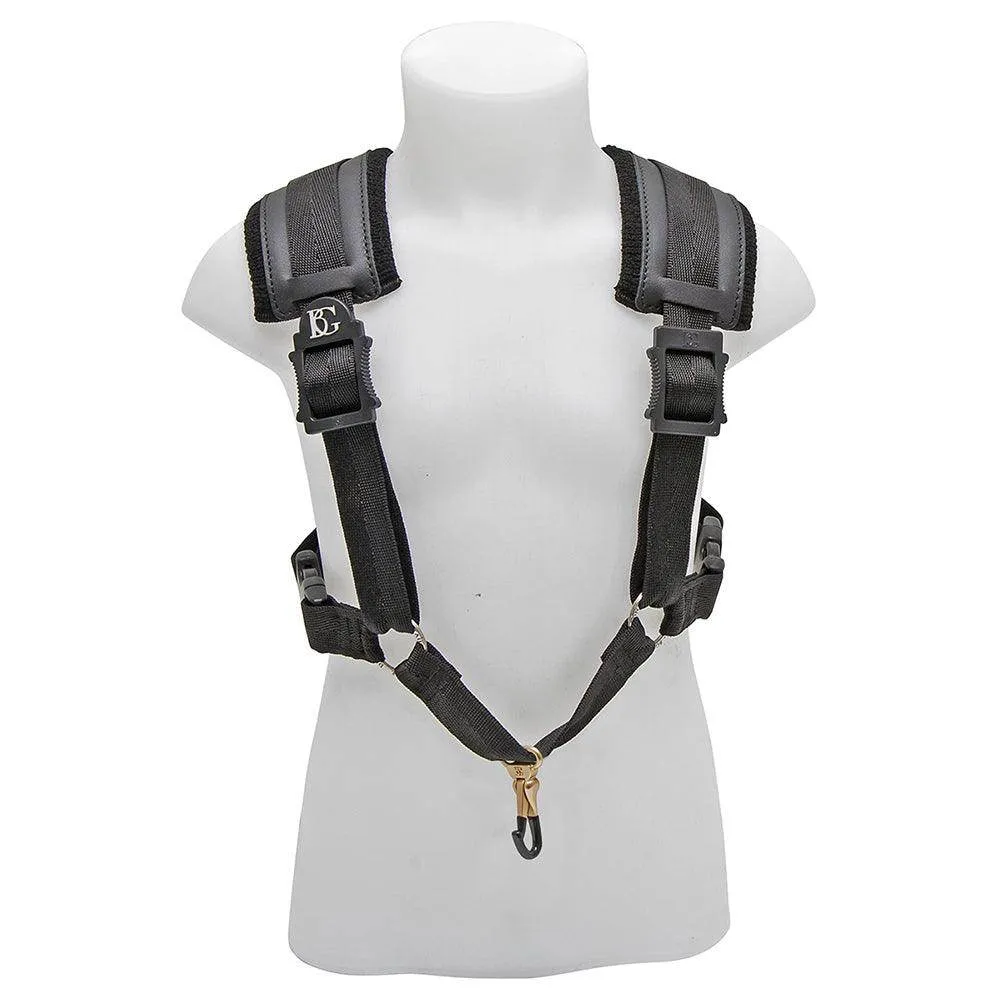 BG A and  T Sax Comfort Harness Small ~ Red ~ Metal Coated Snap Hook