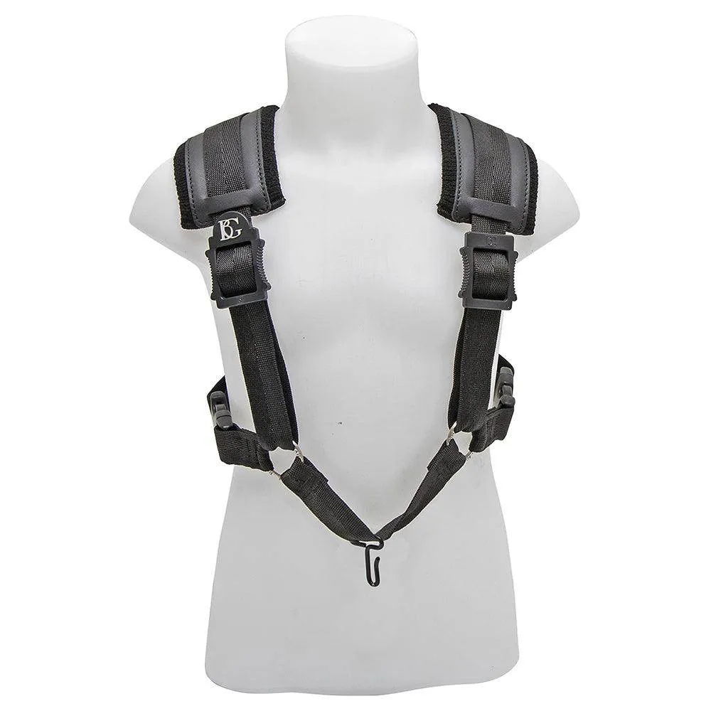 BG A and T Saxophone Comfort Harness ~ Small ~ Red - Metal Hook