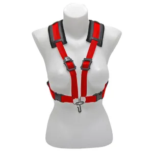 BG Alto, Tenor & Baritone Sax Womens Comfort Harness ~ Red ~ Metal Hook