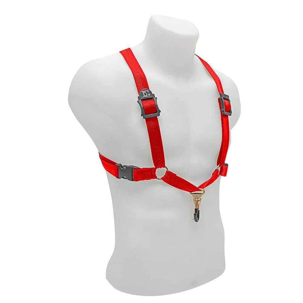 BG Alto, Tenor and Baritone Saxophone Harness Men Large Red Coated Metal Hook