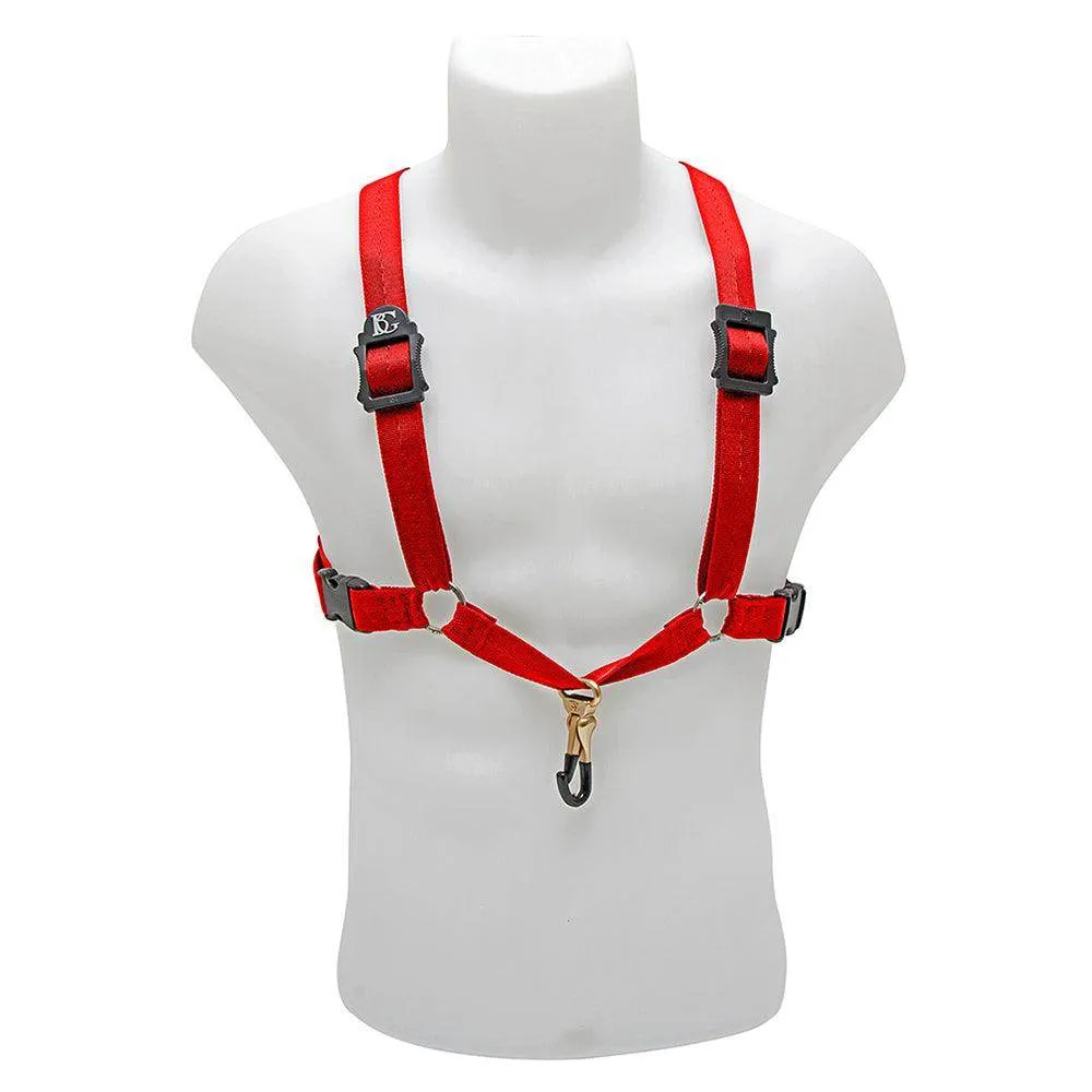 BG Alto, Tenor and Baritone Saxophone Harness Men Large Red Coated Metal Hook
