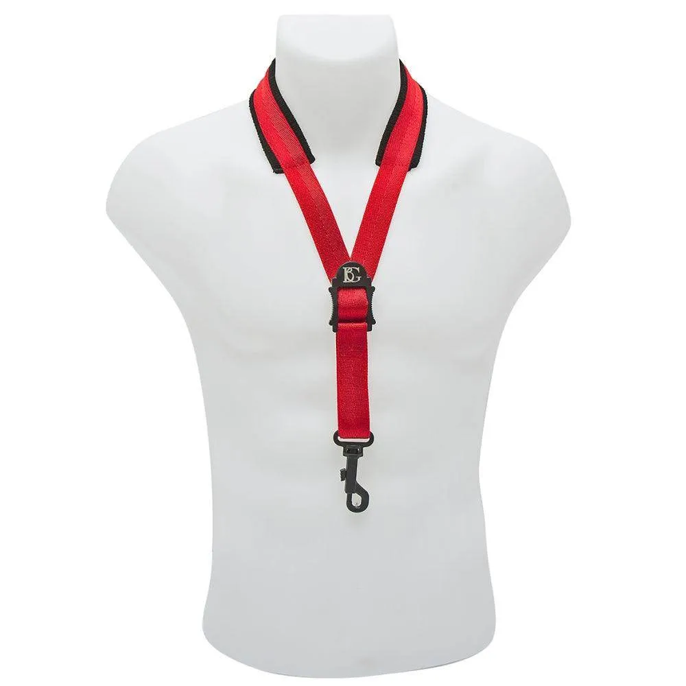 BG Alto/Tenor Strap ~ Snap Hook ~ Red