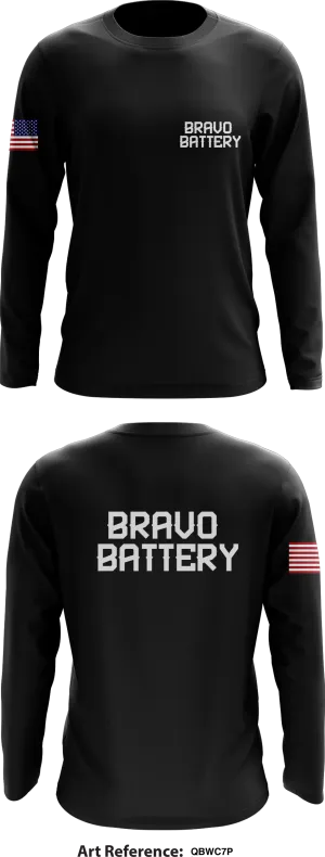 Bravo Battery Store 1 Core Men's LS Performance Tee - qBWC7P