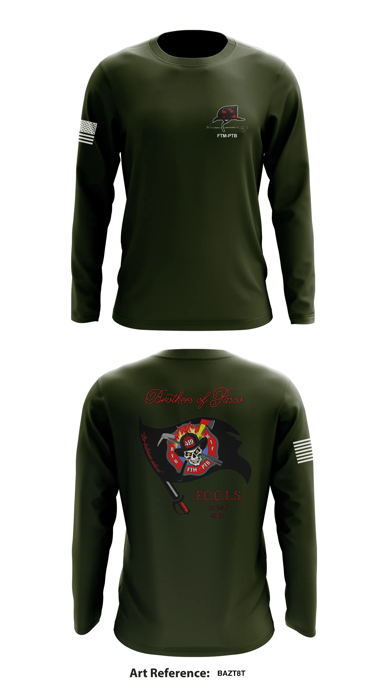 Brothers of Pasco F.O.O.L.S. Store 1 Core Men's LS Performance Tee - bazt8T