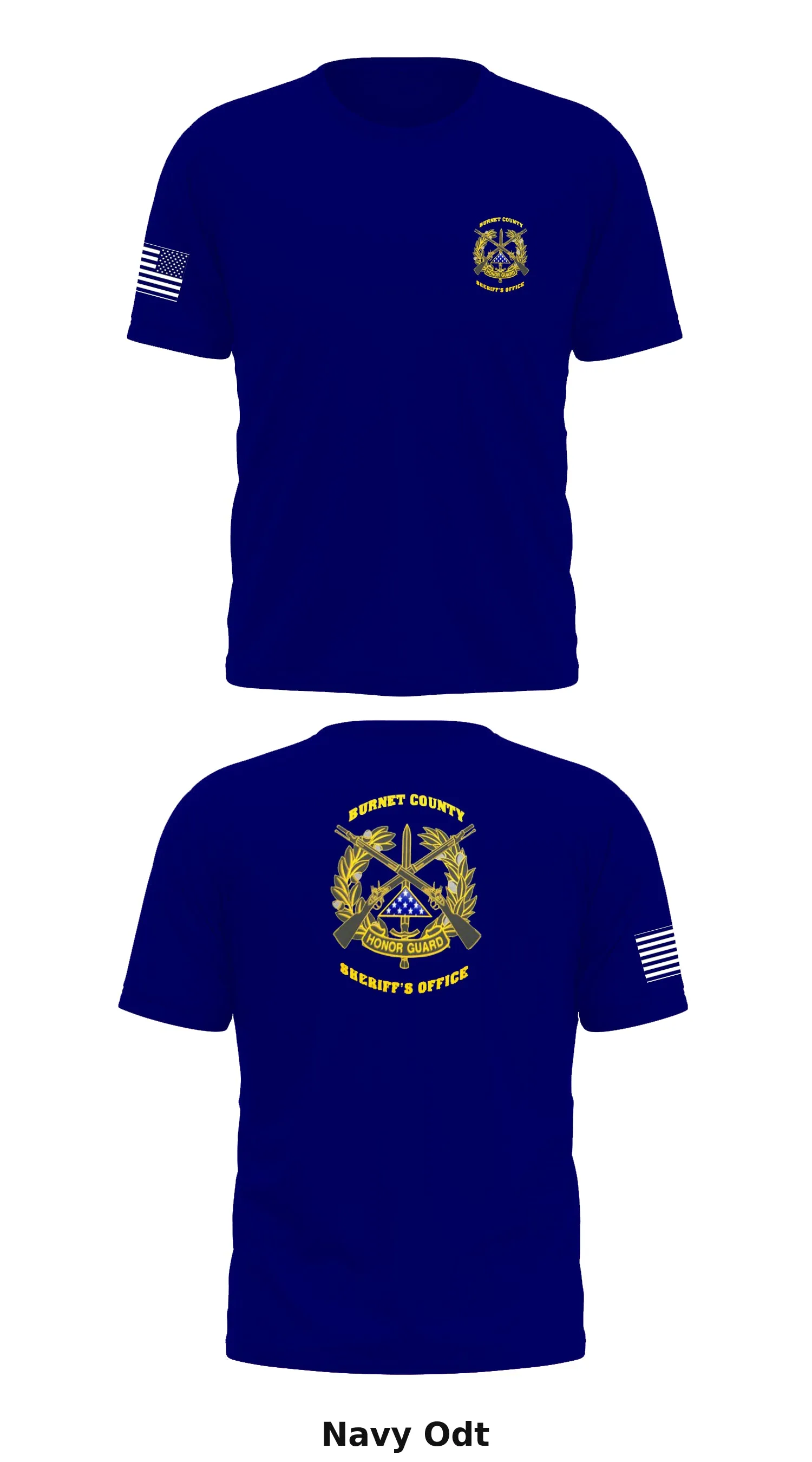 Burnet County Honor Guard Store 1 Core Men's SS Performance Tee - Odt