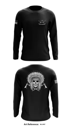 C Co, 2 BN, 23rd IN Store 1 Core Men's LS Performance Tee - mlJ5kf