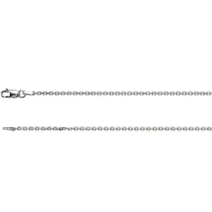 Cable Chain Necklace, Sterling Silver