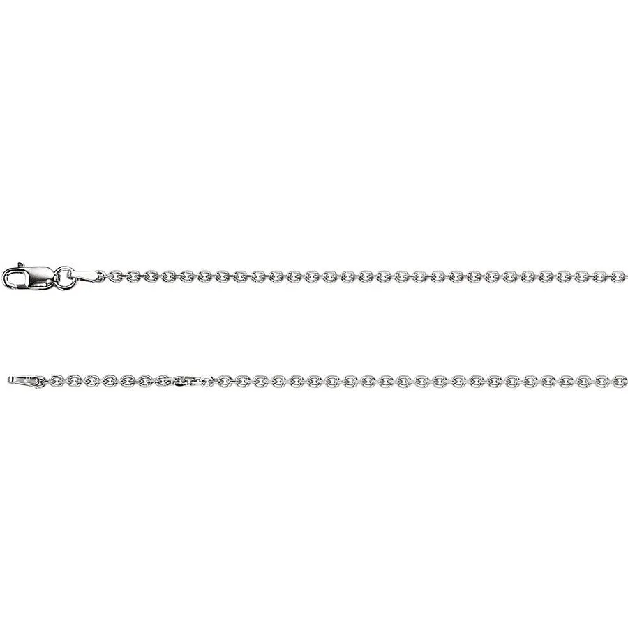 Cable Chain Necklace, Sterling Silver