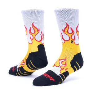 CALZE SCRIMMAGE FLAME BLACK SPORT PADLE BASKET CROSSFIT SOCKS