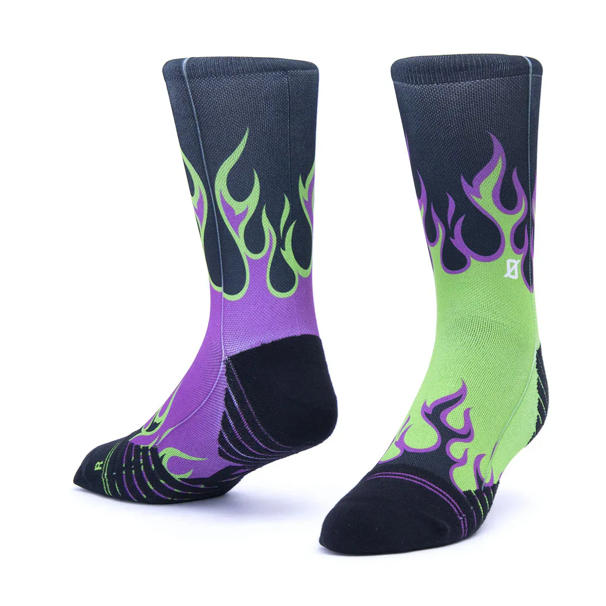 CALZE SCRIMMAGE FLAME BLACK SPORT PADLE BASKET CROSSFIT SOCKS