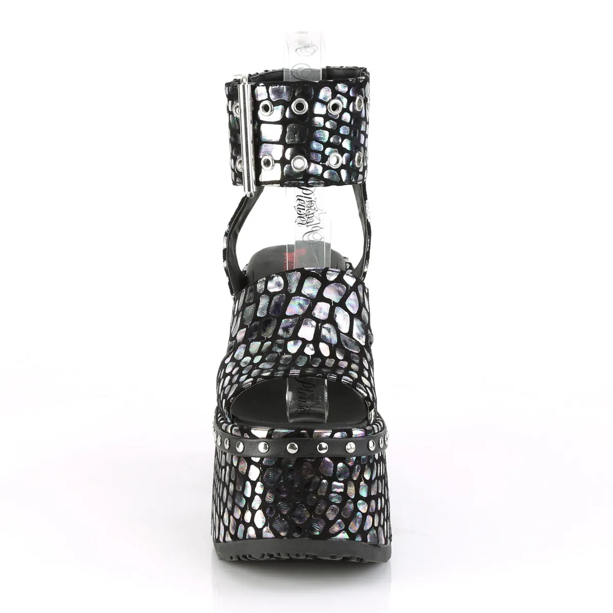 CAMEL-102  Black Nubuck-Silver Holo Prints