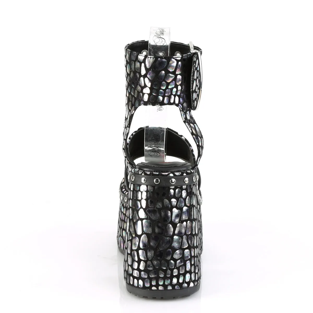 CAMEL-102  Black Nubuck-Silver Holo Prints