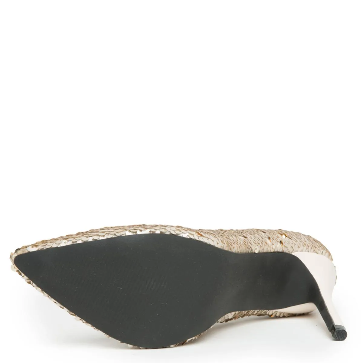 Cape Robbin Kitana-45 Champagne Sequence High Heel Champagne